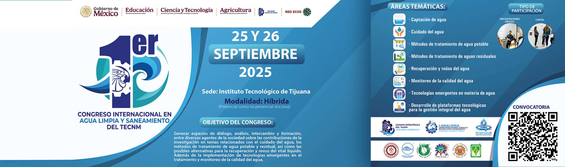1er Congreso Internacional de Agua Limpia y Saneamiento del TecNM